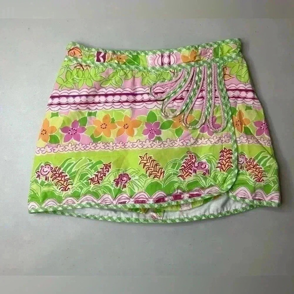 LILLY PULITZER Kids Size 7 Floral Monkey Skort Rare Find! - Picture 2 of 5